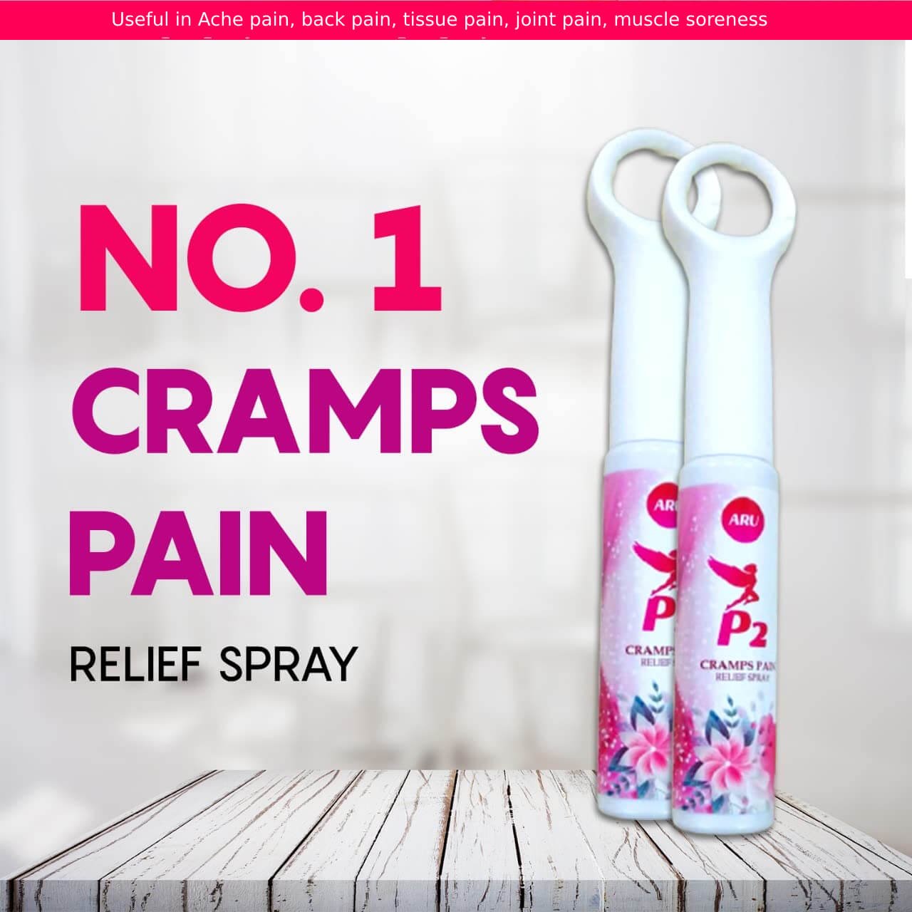 p2 spray pack of 2 for period cramps
